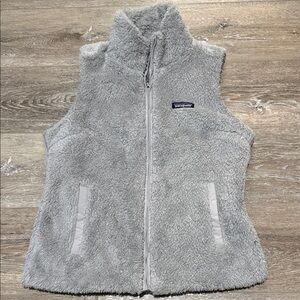 Patagonia Light Gray Fleece Vest